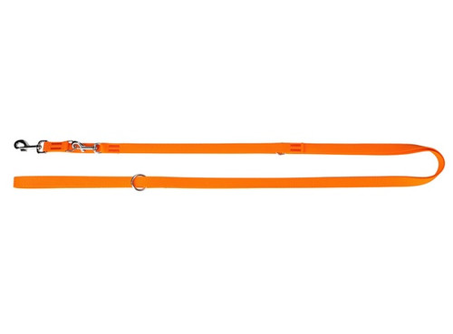 Dingo Adjustable Dog Leash 2.5cm/200-400cm, orange