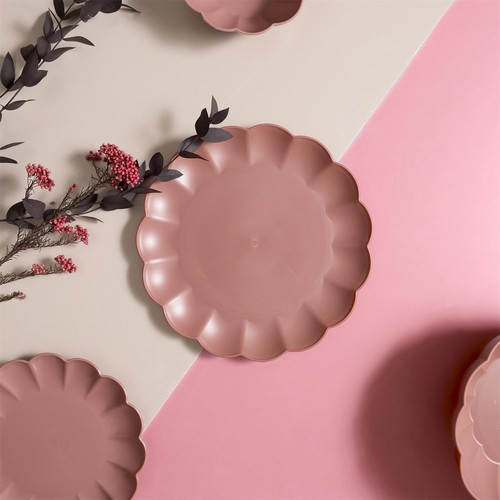 Plate Iris 25.5cm, pink