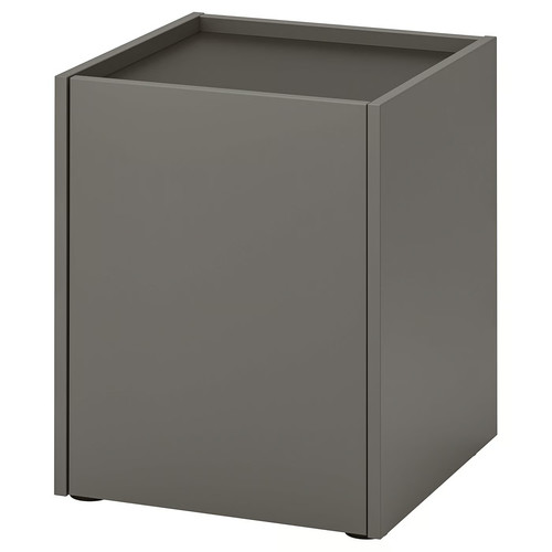 PLÖJKER Bedside table, dark grey, 41x41x50 cm