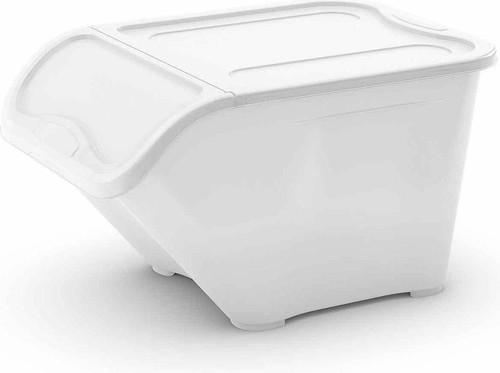 KETER Storage Container Waste Sorting Bin All In Box L 39l, white