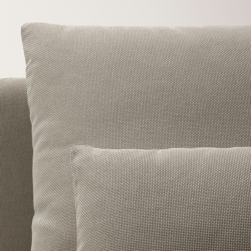 SÖDERHAMN Corner sofa, 3-seat, Fridtuna light beige