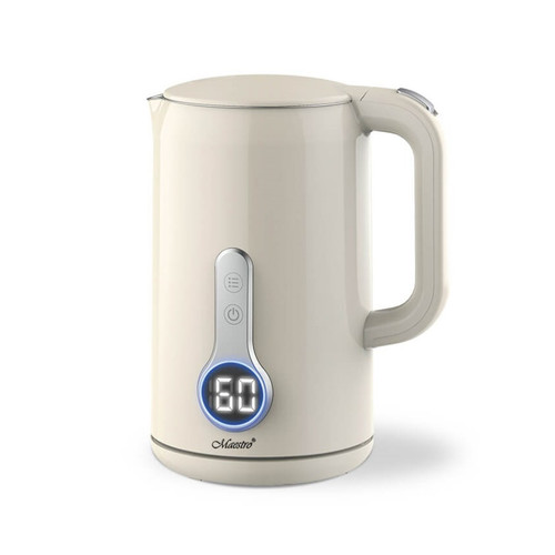 Feel Maestro 1.7L Double-Wall Electric Kettle with Temp Control MR-025-IVORY