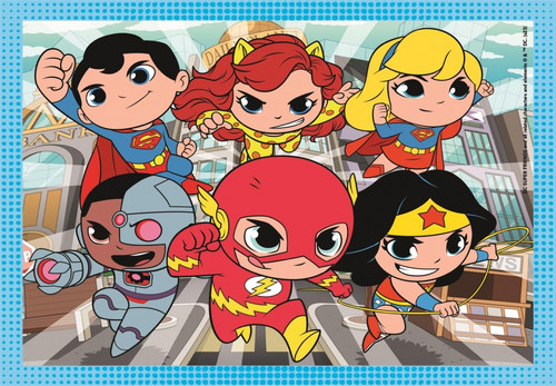 Clementoni Children's Puzzle Super Friends 4in1 3+
