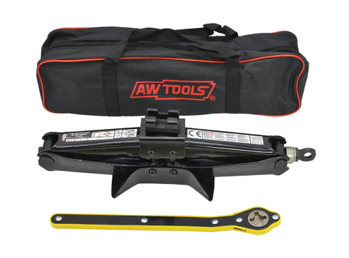 AW Scissor Jack 2t 2000kg & Ratchet Wrench & Transport Bag