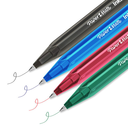 Paper Mate Retractable Ballpoint Pen InkJoy 100 RT, red, 20pcs