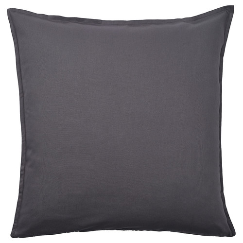 GURLI Cushion cover, dark grey, 65x65 cm