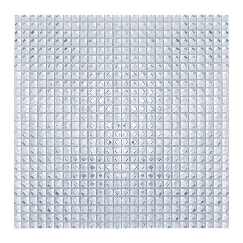 Glass Mosaic Tile Diamond 30 x 30 cm, small, silver, 1pc