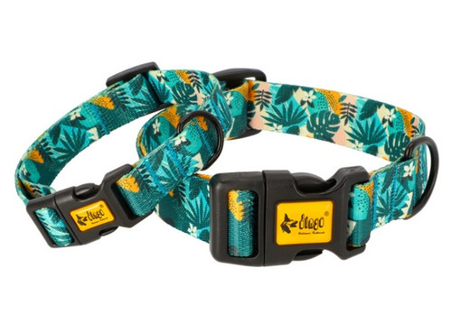 Dingo Adjustable Dog Collar City - Monstera 3.0cm/60cm