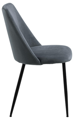 Dining Chair Ines, grey corduroy