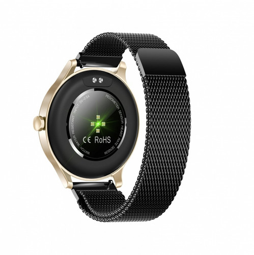 Garett Smartwatch Classy, gold-black steel