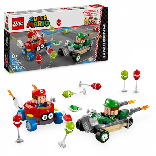 LEGO Super Mario Mario Kart - Baby Mario vs. Baby Luigi 8+