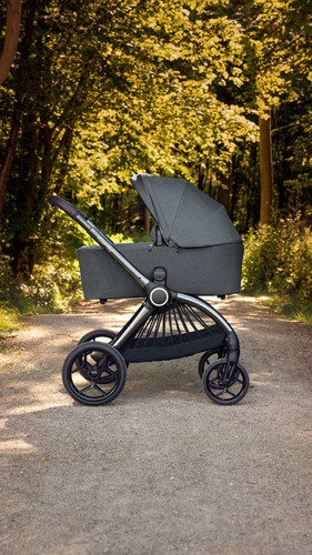 iCandy Pushchair and Carrycot CORE, dark grey, complete bundle