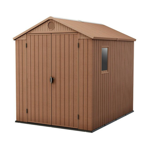 KETER Garden Shed 6x8 Darwin 190 x 244 x 221cm, brown