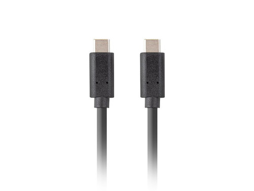 Lanberg Cable USB-C M/M 3.1 gen 2 0.5M 10GB/S PD100W, black
