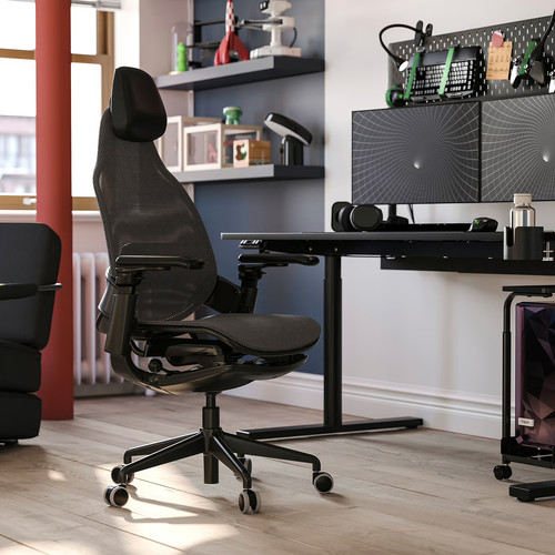 BÄSTBOLL Gaming chair, black/Mjuk black