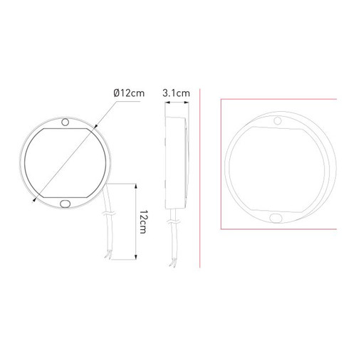 Outdoor Wall Lamp LED 420 lm 3000 K, black