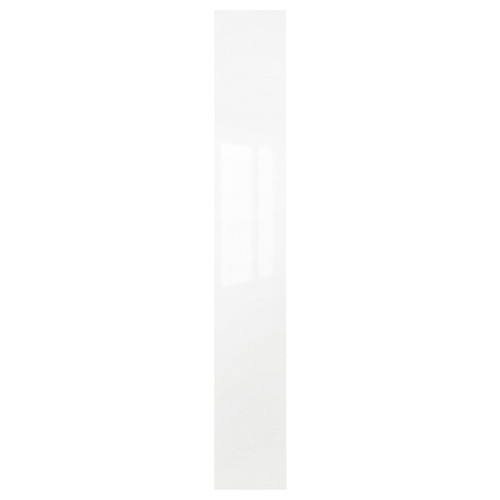FARDAL Door, high-gloss white, 25x195 cm