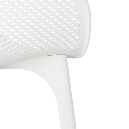 Set of 4 Chairs Dacun, in-/outdoor, white