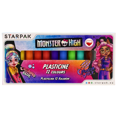Starpak Plasticine 12 Colours Monster High
