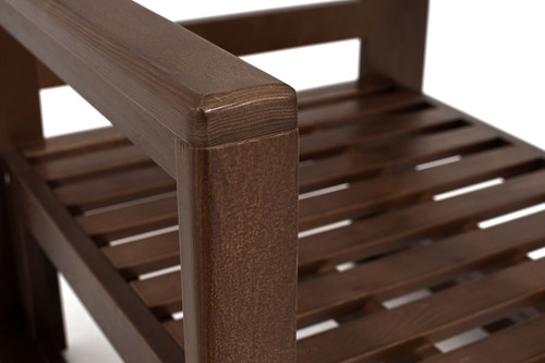 Outdoor Furniture Set Malta for 4 persons, dark brown/grey
