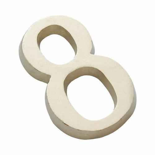 Self Adhesive House Digit "8" 50 mm, satin