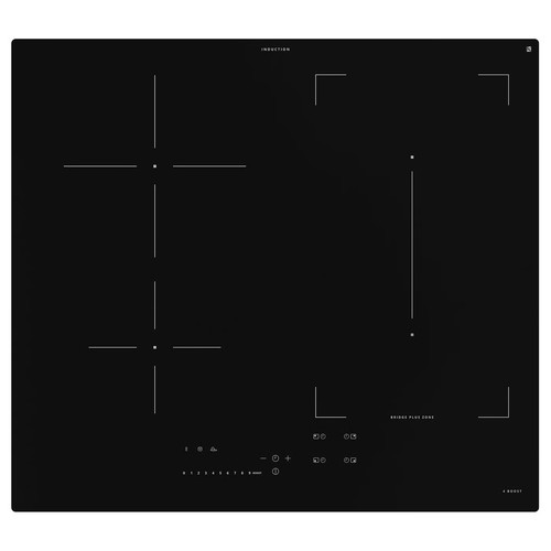 KOLSTAN Induction hob, IKEA 500 black, 58 cm