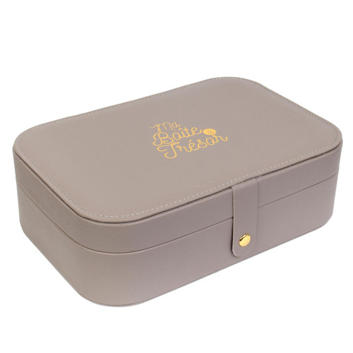 Jewellery Box Boite, grey-beige