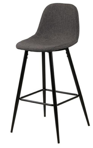 Bar Stool Wilma, grey/black