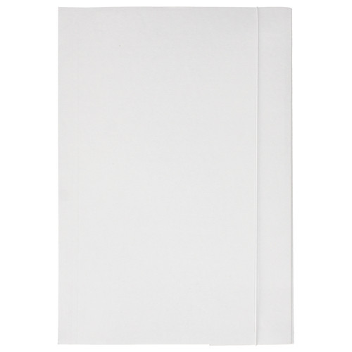 Paper Folder with Elastic Band A4 300g, white, 25pcs