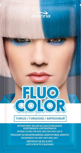 Joanna Fluo Color Intense Color Shampoo Turquoise 35g