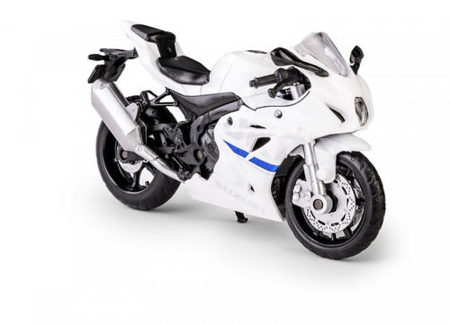 Motorcycle MSZ 1:18 SUZUKI GSX-R1000, white, 3+