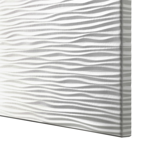 BESTÅ Wall cabinet with 2 doors, white/Laxviken white, 60x22x128 cm