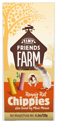 Tiny Friends Farm Reggie Rat & Mimi Mouse Chippies 120g