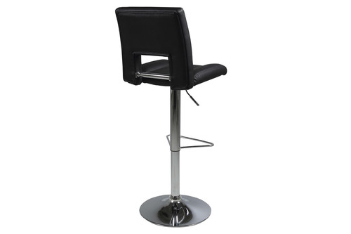 Bar Stool Sylvia, black/chrome