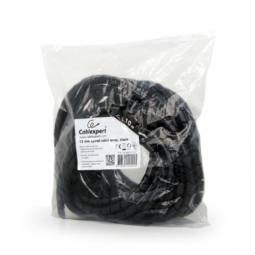 Organizer cables - spiral 12mm 10m black 