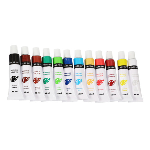 Starpak Acrylic Paints 12 Colours