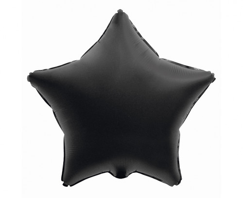 Christmas Foil Balloon Star 44cm, black