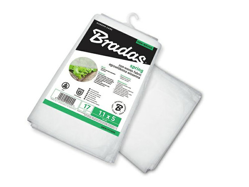 Bradas Non-woven Fabric Spring 17, 1.6x5 m, white