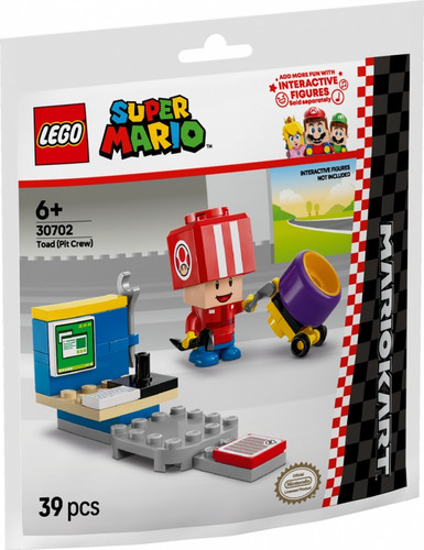 LEGO Super Mario Mario Kart Toad (Pit Crew) 6+