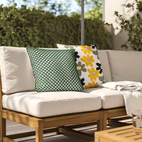 TOFTÖ Cushion cover, dark grey-green outdoor/indoor , 50x50 cm