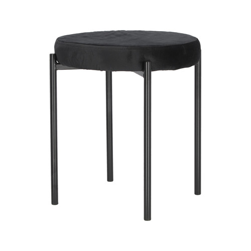 Stool Madonna, velvet, black