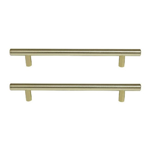 GoodHome Kitchen Door Handle Annato, brass effect, 220 mm, 2 pack