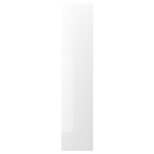 FARDAL Door with hinges, high-gloss white, 50x229 cm
