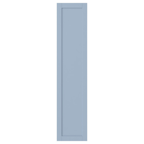SANNIDAL Door with hinges, blue, 40x180 cm