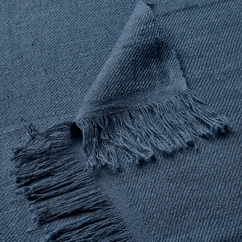 DYTÅG Throw, dark blue, 130x170 cm