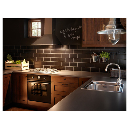 EDSVIK Dual-control kitchen mixer tap, chrome-plated