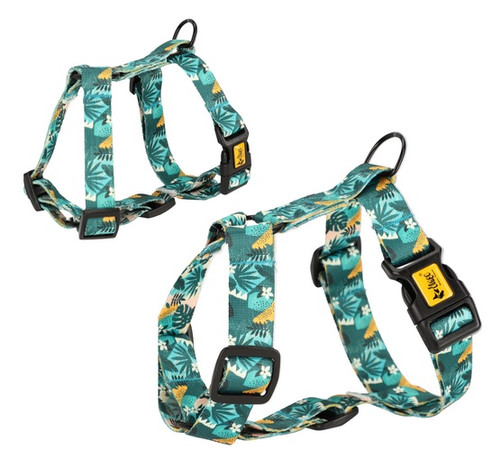 Dingo Dog Harness Guard City - Monstera Size M