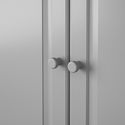 ODLINGSGRÄNS Knob, grey, 27 mm
