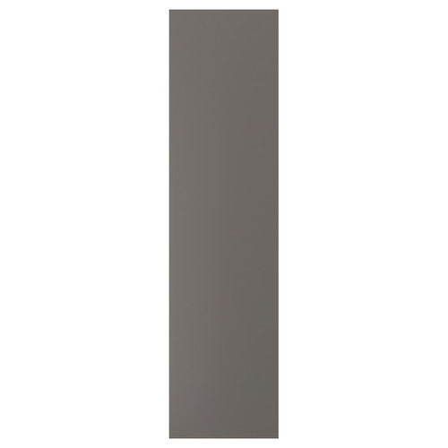FORSAND Door with hinges, dark grey, 50x195 cm