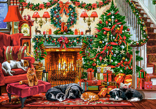 Castorland Christmas Jigsaw Puzzle Cozy Fireplace 500pcs 9+